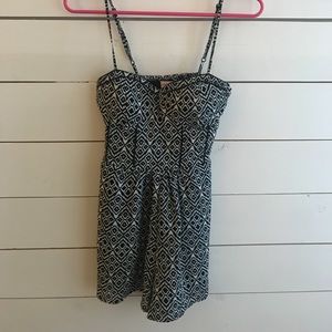 Women’s black and white romper. Worn once